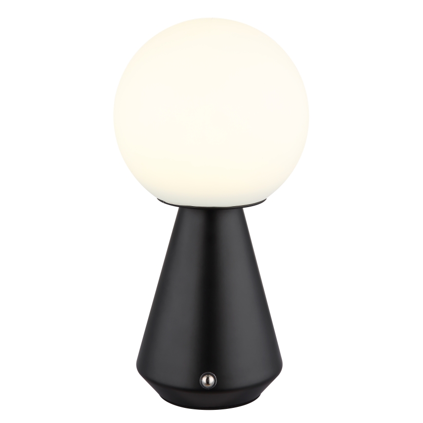 Globo - Udendørs LED bordlampe m.  touch-funktion dæmpbar LED/1,5W/5V 3000/4500/6500K 1800 mAh IP41 sort