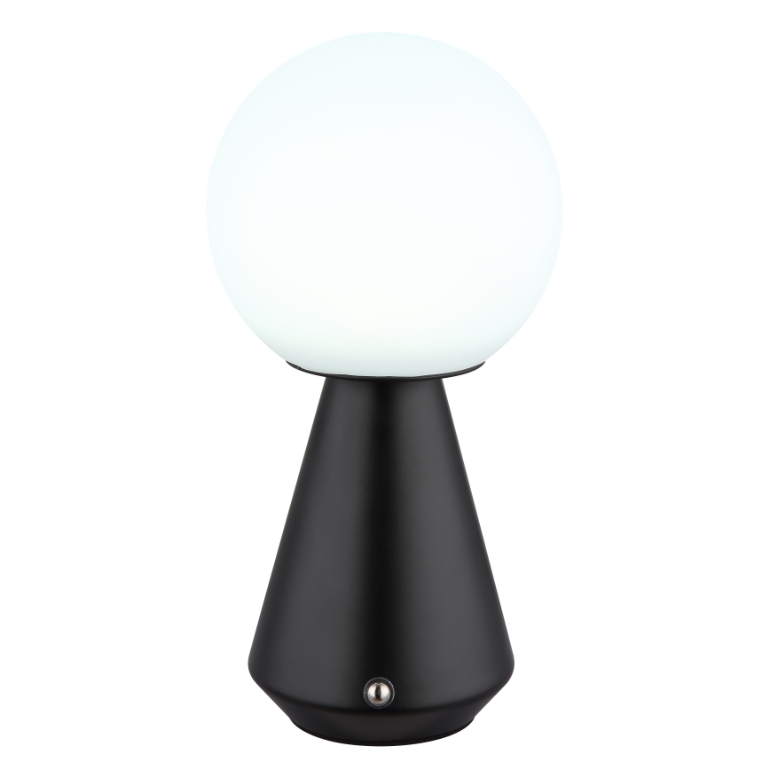 Globo - Udendørs LED bordlampe m.  touch-funktion dæmpbar LED/1,5W/5V 3000/4500/6500K 1800 mAh IP41 sort