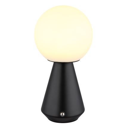 Globo - Udendørs LED bordlampe m.  touch-funktion dæmpbar LED/1,5W/5V 3000/4500/6500K 1800 mAh IP41 sort