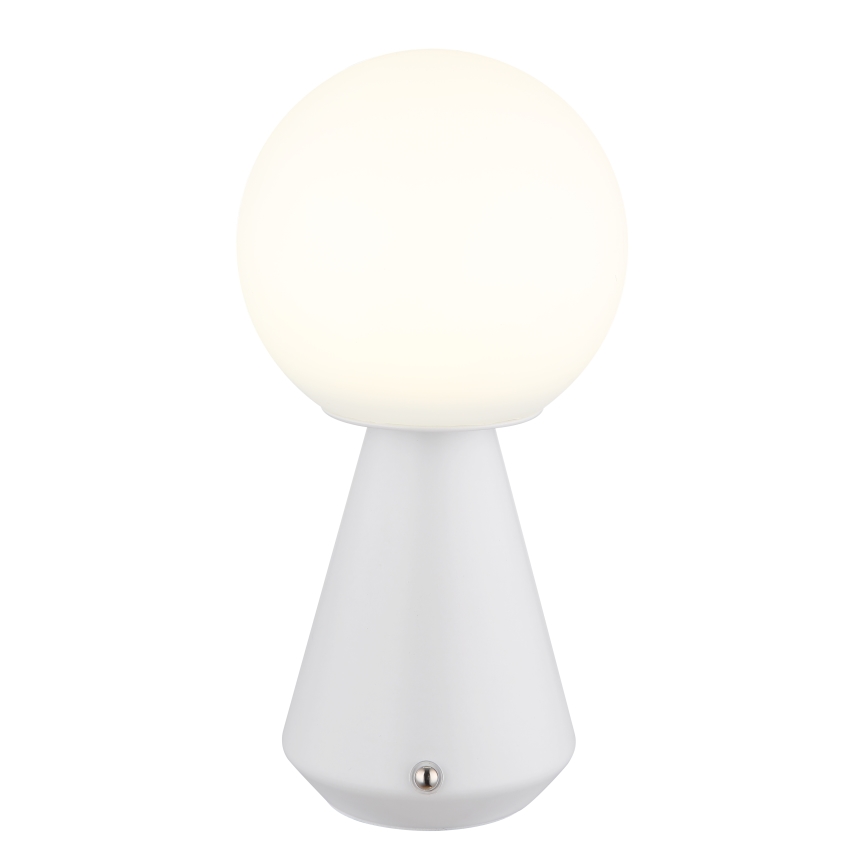Globo - Udendørs LED bordlampe m. touch-funktion dæmpbar LED/1,5W/5V 3000/4500/6500K 1800 mAh IP41 hvid