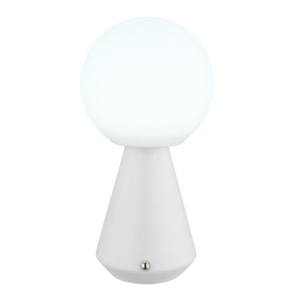 Globo - Udendørs LED bordlampe m. touch-funktion dæmpbar LED/1,5W/5V 3000/4500/6500K 1800 mAh IP41 hvid