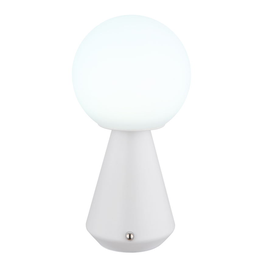 Globo - Udendørs LED bordlampe m. touch-funktion dæmpbar LED/1,5W/5V 3000/4500/6500K 1800 mAh IP41 hvid