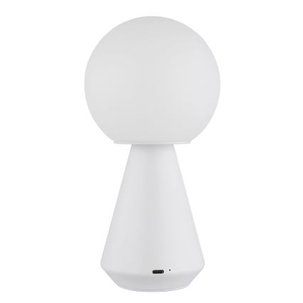 Globo - Udendørs LED bordlampe m. touch-funktion dæmpbar LED/1,5W/5V 3000/4500/6500K 1800 mAh IP41 hvid