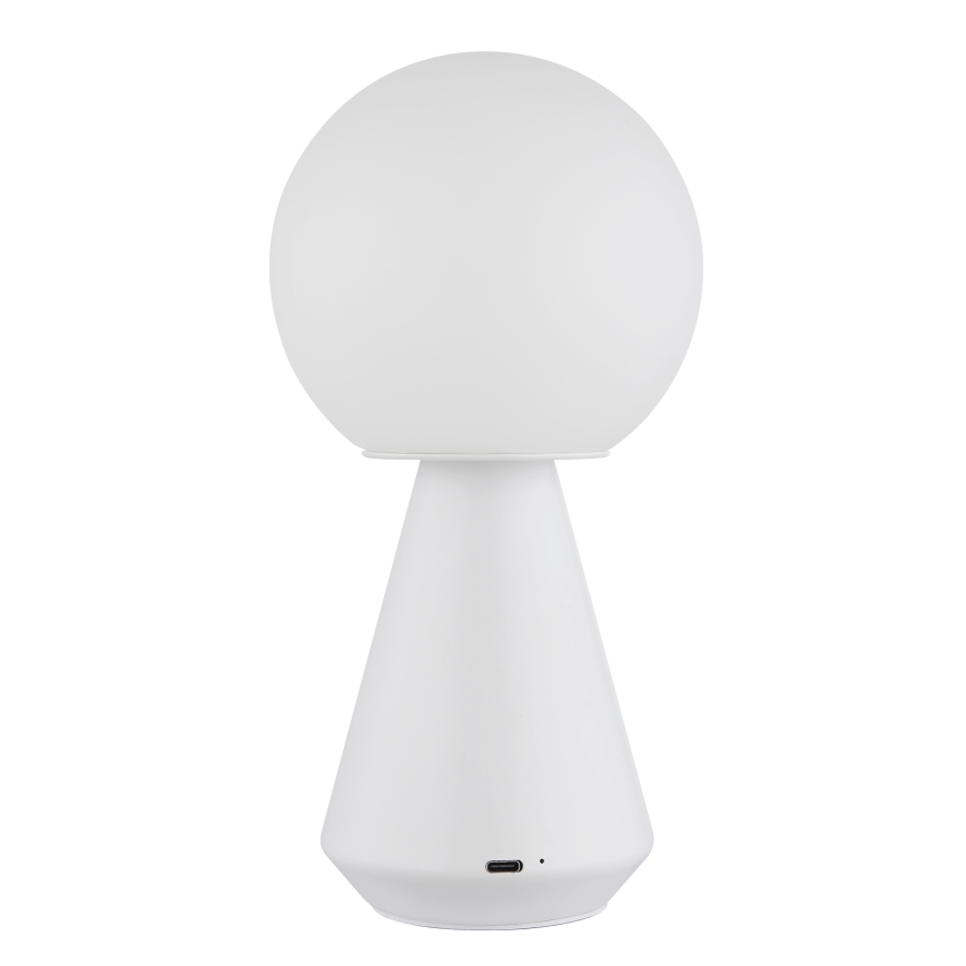 Globo - Udendørs LED bordlampe m. touch-funktion dæmpbar LED/1,5W/5V 3000/4500/6500K 1800 mAh IP41 hvid