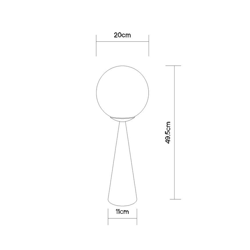 Globo - Bordlampe 1xE27/40W/230V messing