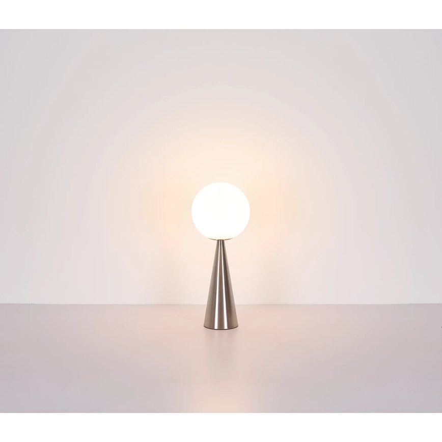 Globo - Bordlampe 1xE27/40W/230V mat krom