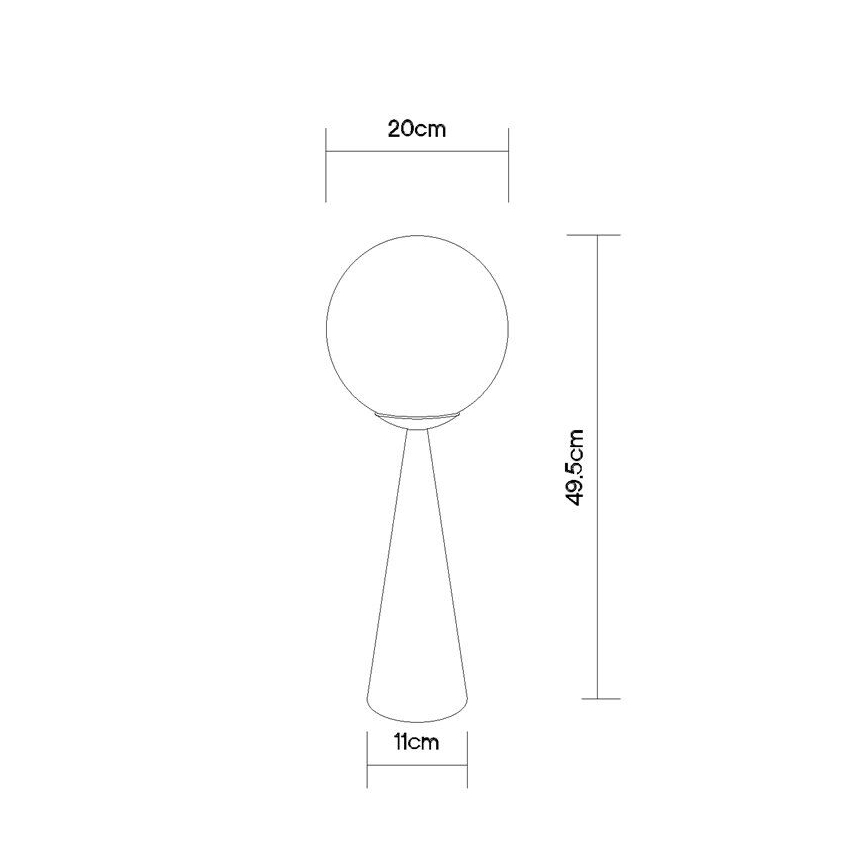 Globo - Bordlampe 1xE27/40W/230V mat krom