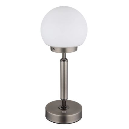 Globo - LED Genopladelig bordlampe m. touch-funktion dæmpbar LED/2,5W/5V 1800mAh 2700/4000/6500K antracit