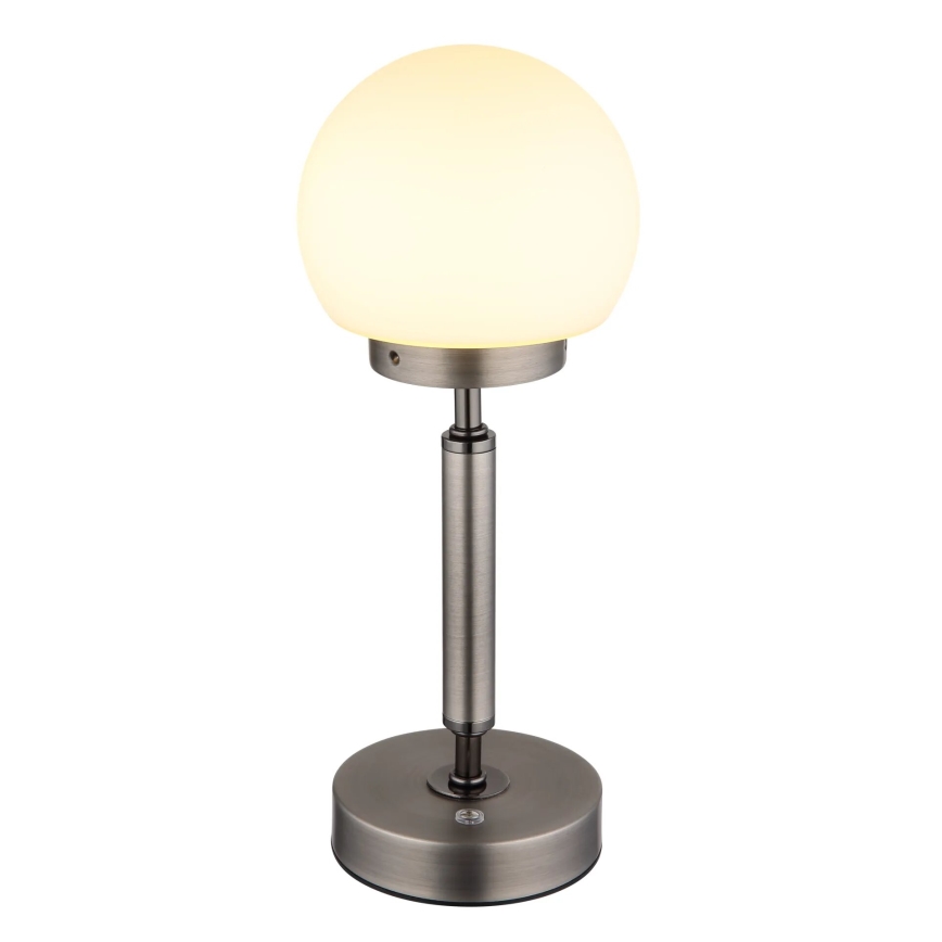 Globo - LED Genopladelig bordlampe m. touch-funktion dæmpbar LED/2,5W/5V 1800mAh 2700/4000/6500K antracit