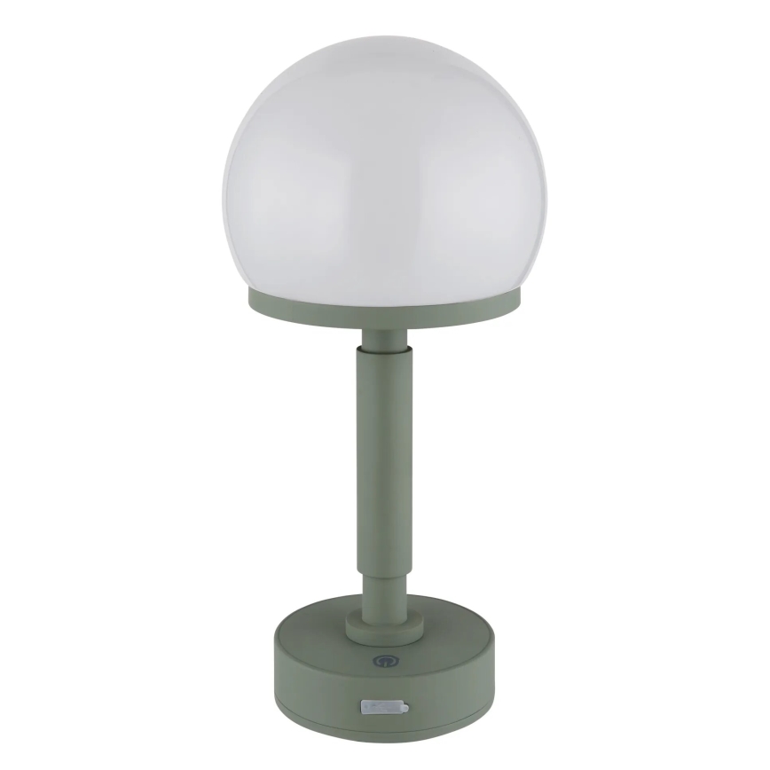 Globo - LED Genopladelig bordlampe m. touch-funktion dæmpbar LED/2,5W/5V 1800mAh 2800K grøn