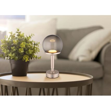Globo - LED Genopladelig bordlampe m. touch-funktion dæmpbar LED/2,5W/5V 1800mAh 2700/4000/6500K Rosenguld