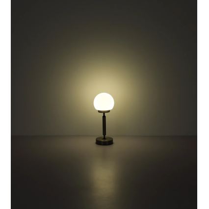 Globo - LED Genopladelig bordlampe m. touch-funktion dæmpbar LED/2,5W/5V 1800mAh 2700/4000/6500K sort