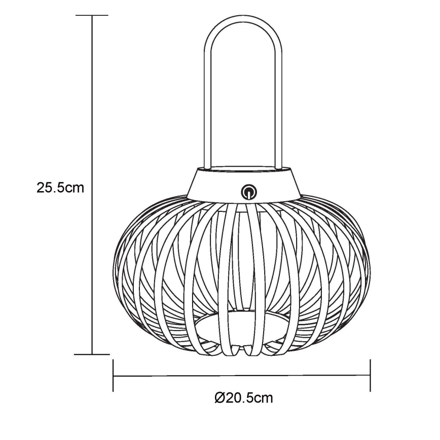 Globo - LED dæmpbar berøringsbetjent genopladelig bordlampe LED/1W/3,7V 1500 mAh
