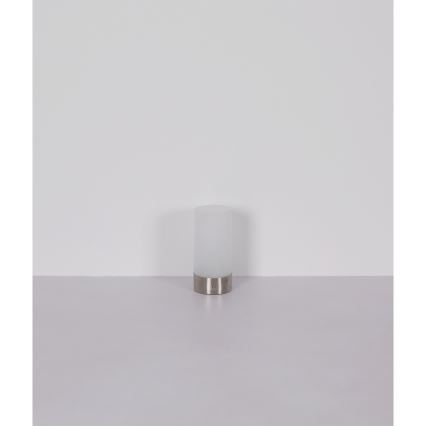 Globo - Udendørs LED bordlampe m. RGBW-farver og touch-funktion dæmpbar LED/1,8W/5V 1500 mAh IP44 mat krom