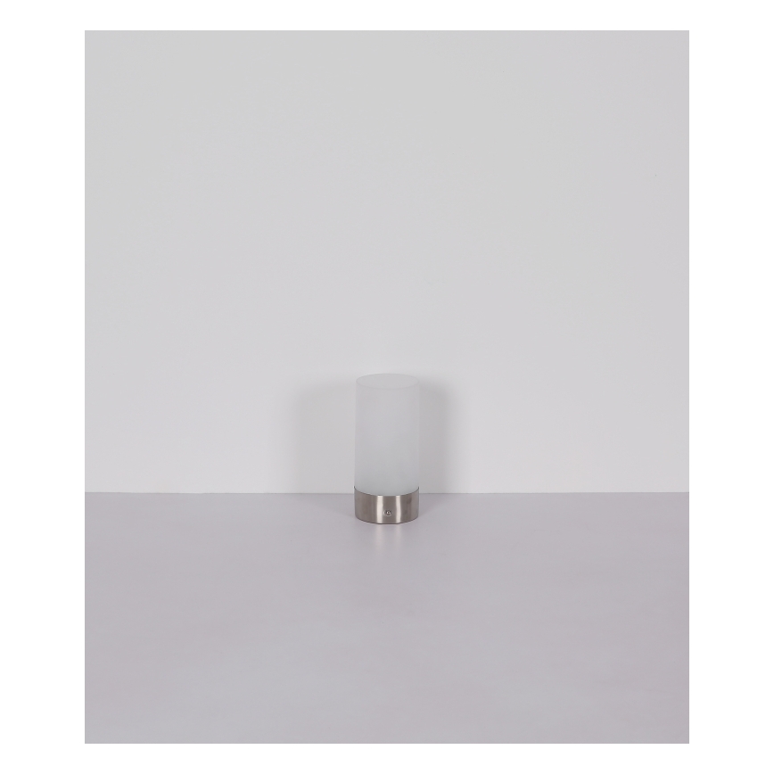 Globo - Udendørs LED bordlampe m. RGBW-farver og touch-funktion dæmpbar LED/1,8W/5V 1500 mAh IP44 mat krom