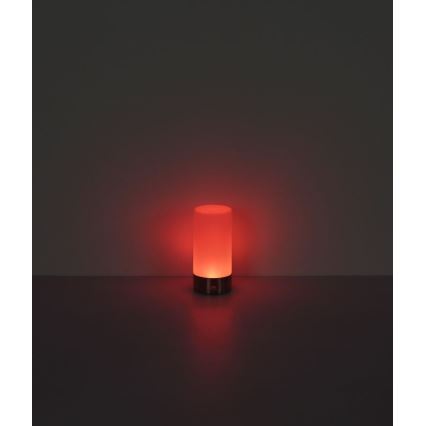 Globo - Udendørs LED bordlampe m. RGBW-farver og touch-funktion dæmpbar LED/1,8W/5V 1500 mAh sort