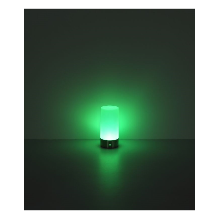 Globo - Udendørs LED bordlampe m. RGBW-farver og touch-funktion dæmpbar LED/1,8W/5V 1500 mAh sort
