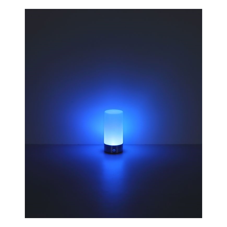 Globo - Udendørs LED bordlampe m. RGBW-farver og touch-funktion dæmpbar LED/1,8W/5V 1500 mAh sort