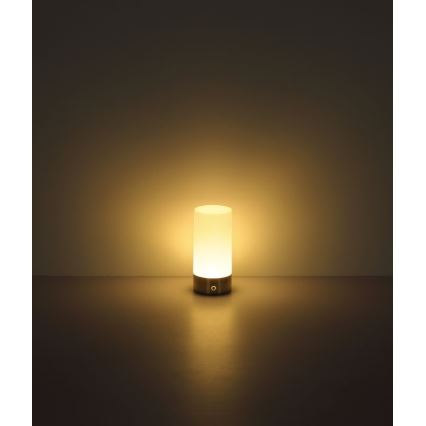 Globo - Udendørs LED bordlampe m. RGBW-farver og touch-funktion dæmpbar LED/1,8W/5V 1500 mAh sort