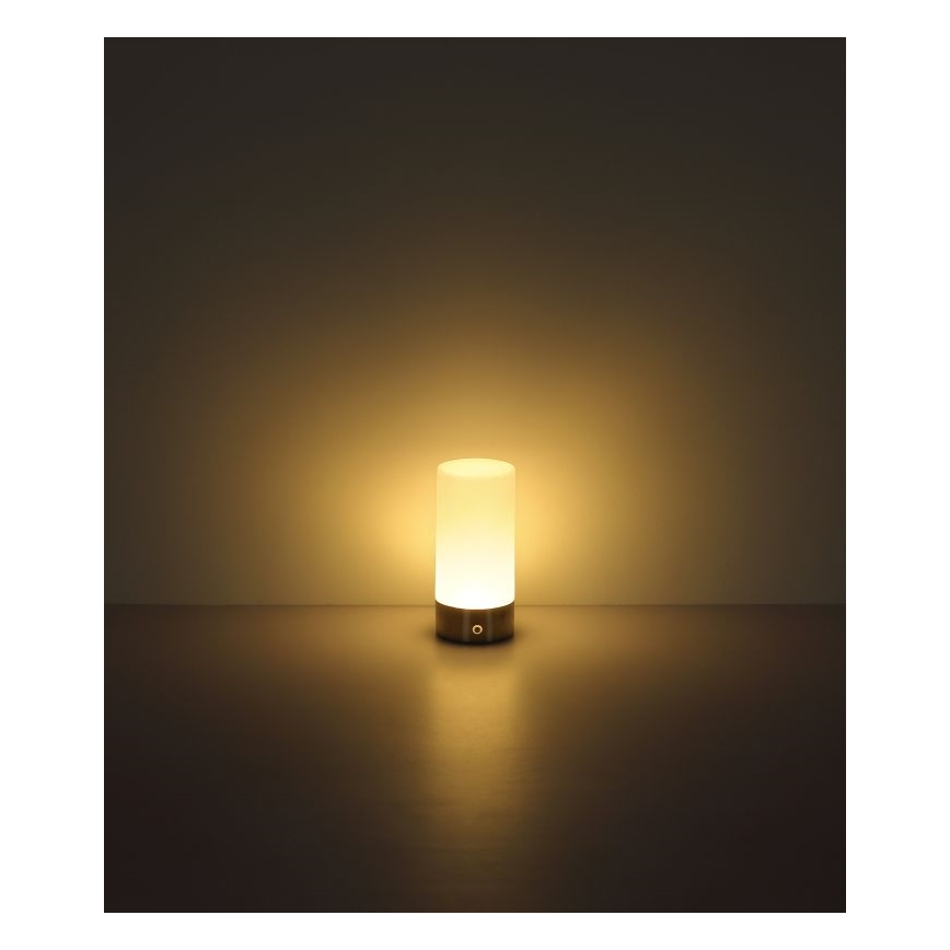 Globo - Udendørs LED bordlampe m. RGBW-farver og touch-funktion dæmpbar LED/1,8W/5V 1500 mAh sort