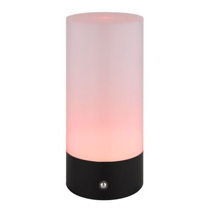 Globo - Udendørs LED bordlampe m. RGBW-farver og touch-funktion dæmpbar LED/1,8W/5V 1500 mAh sort