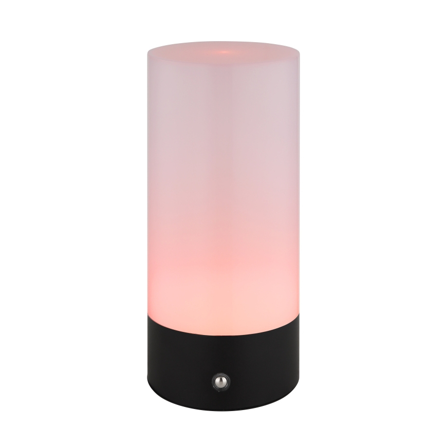 Globo - Udendørs LED bordlampe m. RGBW-farver og touch-funktion dæmpbar LED/1,8W/5V 1500 mAh sort