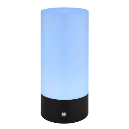 Globo - Udendørs LED bordlampe m. RGBW-farver og touch-funktion dæmpbar LED/1,8W/5V 1500 mAh sort