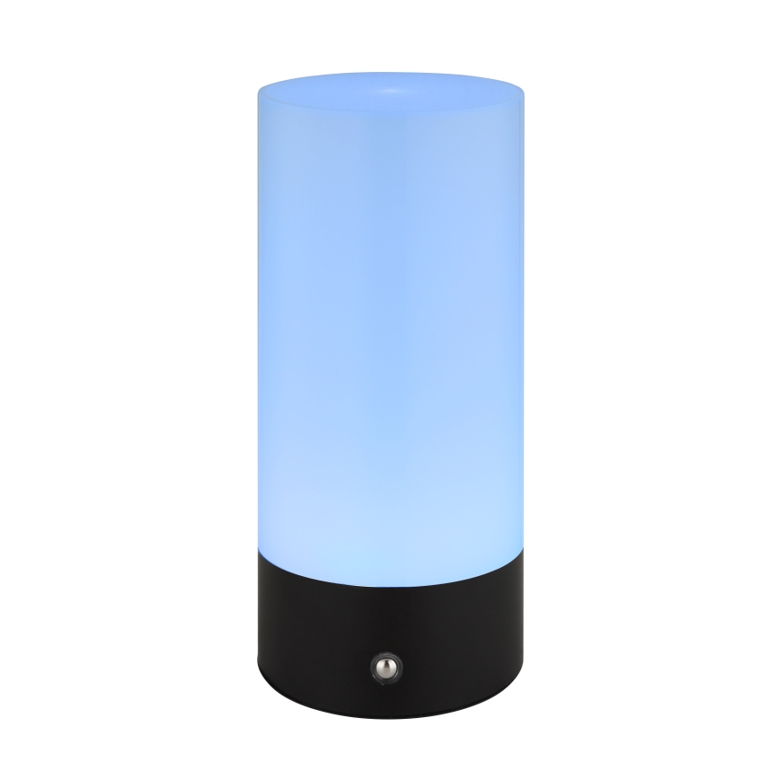 Globo - Udendørs LED bordlampe m. RGBW-farver og touch-funktion dæmpbar LED/1,8W/5V 1500 mAh sort
