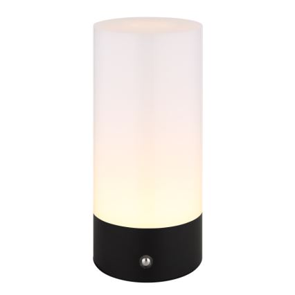 Globo - Udendørs LED bordlampe m. RGBW-farver og touch-funktion dæmpbar LED/1,8W/5V 1500 mAh sort