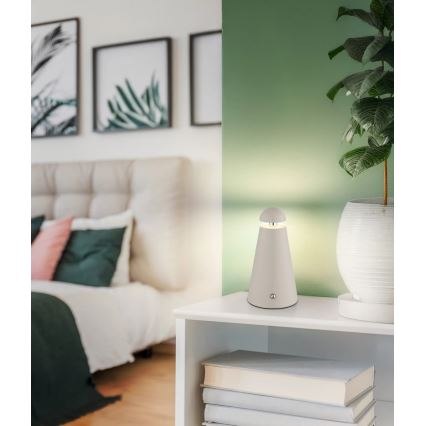 Globo - LED dæmpbar berøringsbetjent opladbar bordlampe LED/1,2W/5V 1200 mAh 2700/4500/6000K
