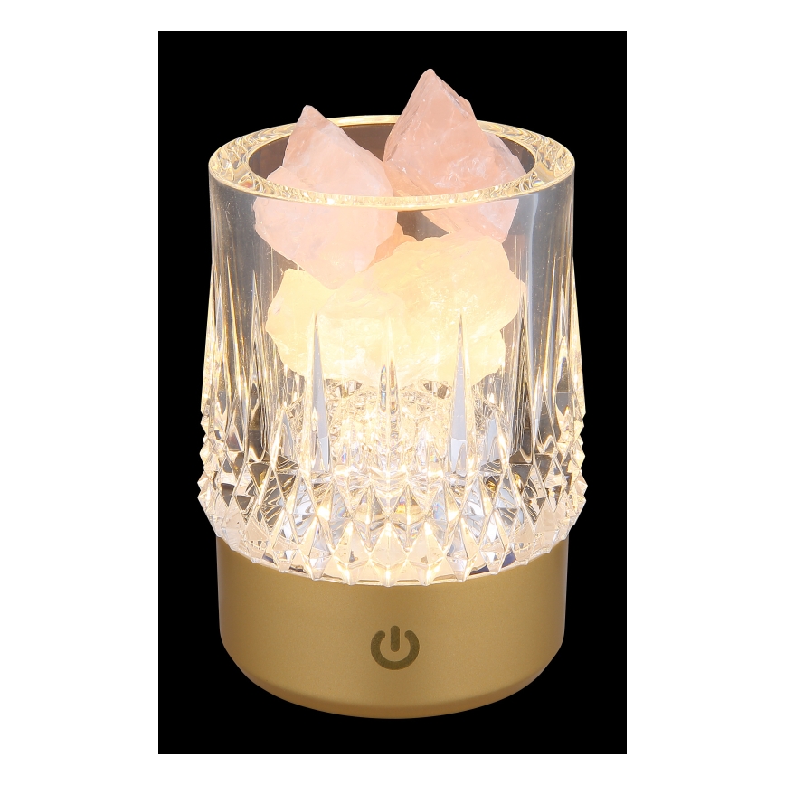 Globo - LED bordlampe m. touch-funktion dæmpbar LED/1W/5V 3000K 1200 mAh guldfarvet