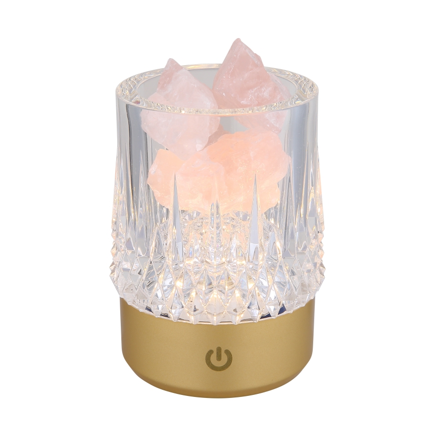 Globo - LED bordlampe m. touch-funktion dæmpbar LED/1W/5V 3000K 1200 mAh guldfarvet