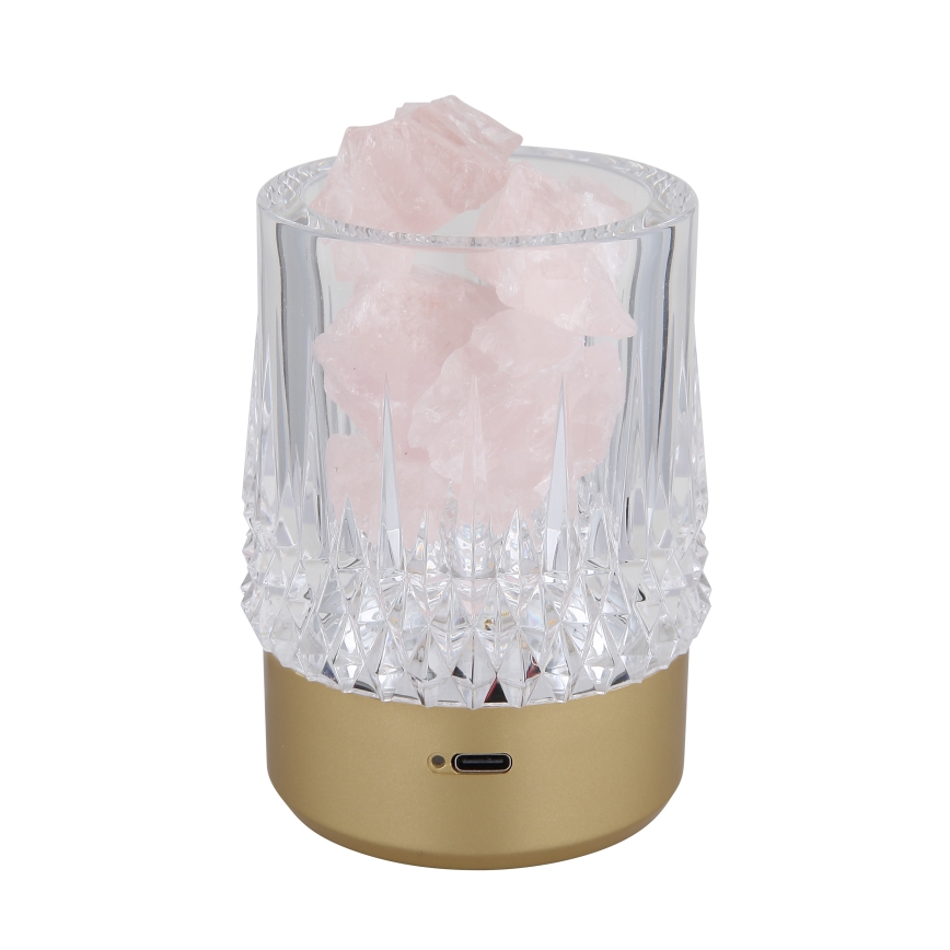 Globo - LED bordlampe m. touch-funktion dæmpbar LED/1W/5V 3000K 1200 mAh guldfarvet