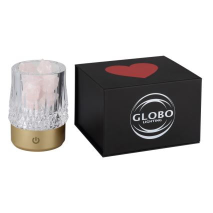 Globo - LED bordlampe m. touch-funktion dæmpbar LED/1W/5V 3000K 1200 mAh guldfarvet