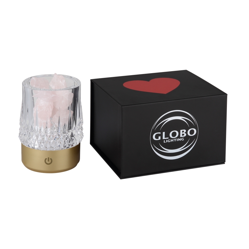 Globo - LED bordlampe m. touch-funktion dæmpbar LED/1W/5V 3000K 1200 mAh guldfarvet