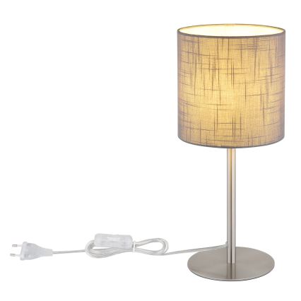 Globo - Bordlampe 1xE27/40W/230V grå