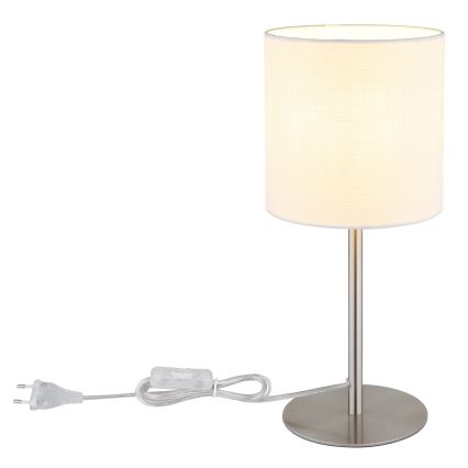Globo - Bordlampe 1xE27/40W/230V hvid