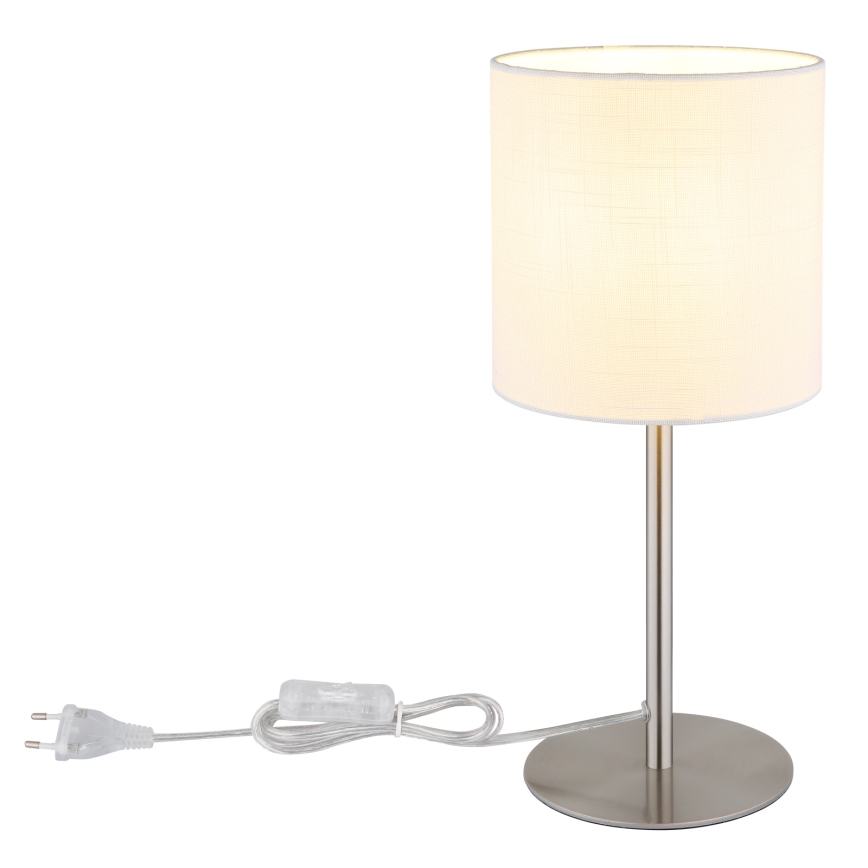 Globo - Bordlampe 1xE27/40W/230V hvid