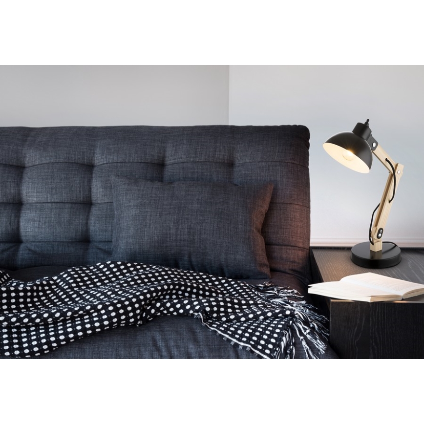 Globo - Bordlampe 1xE27/40W/230V bøg