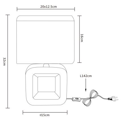 Globo - Bordlampe 1xE14/40W/230V