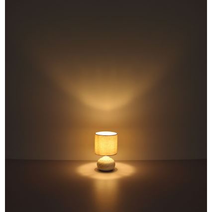 Globo - Bordlampe 1xE14/40W/230V beige/keramik
