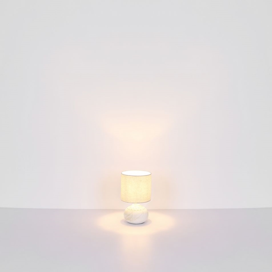 Globo - Bordlampe 1xE14/40W/230V beige/keramik