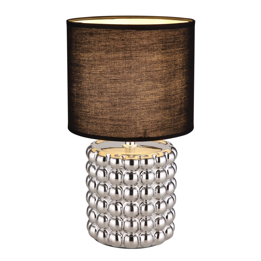 Globo - Bordlampe 1xE14/40W/230V sort/sølvfarvet