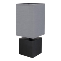 Globo 21628ALU - Bordlampe VALENTINO 1xE27/7W/230V sort/antracit