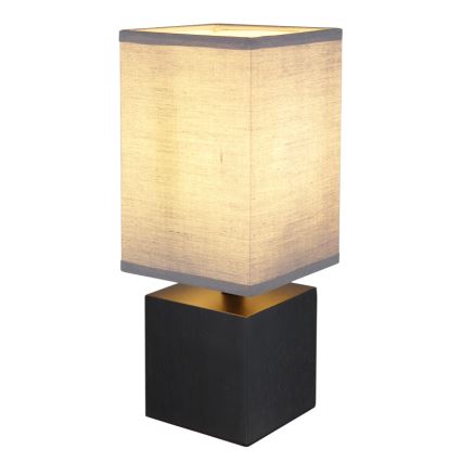 Globo 21628ALU - Bordlampe VALENTINO 1xE27/7W/230V sort/antracit