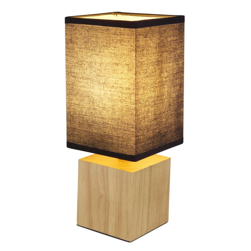 Globo - Bordlampe 1xE27/7W/230V sort/brun