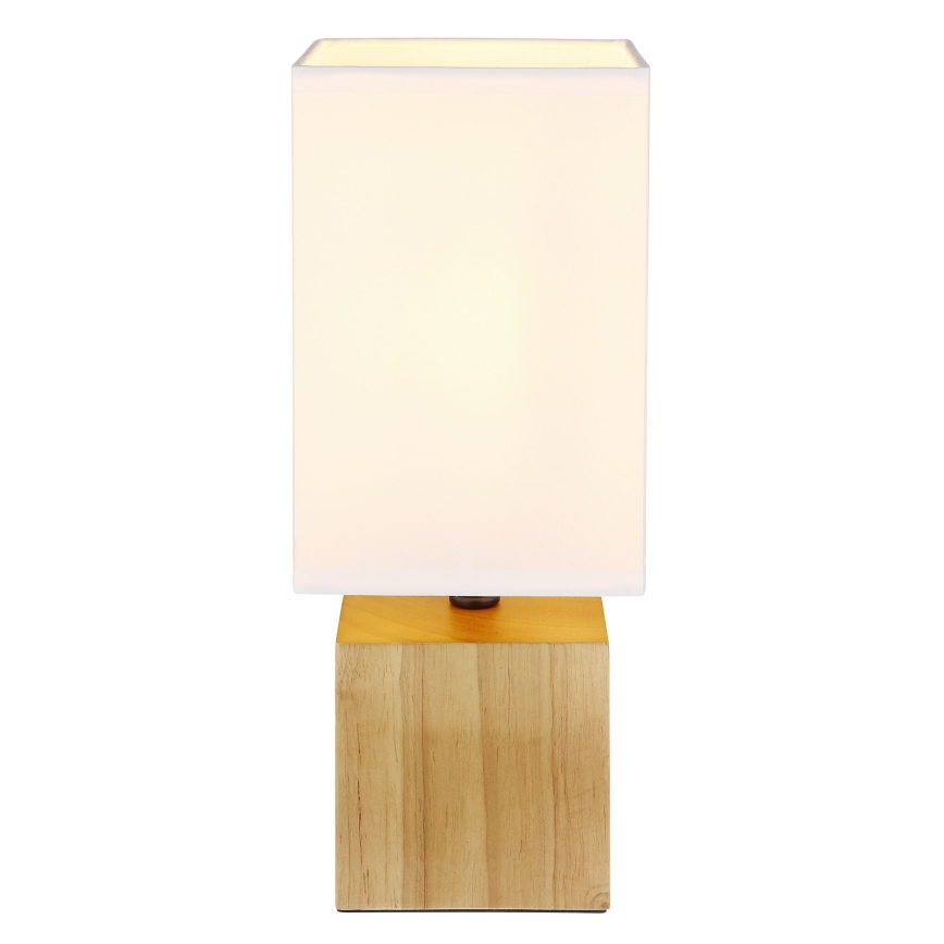 Globo - Bordlampe 1xE27/7W/230V hvid/brun