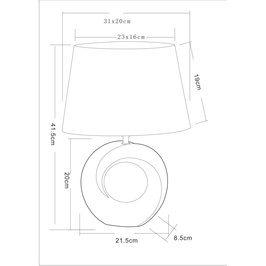 Globo - Bordlampe 1xE27/40W/230V