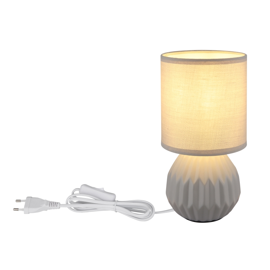 Globo - Bordlampe 1xE14/40W/230V grå