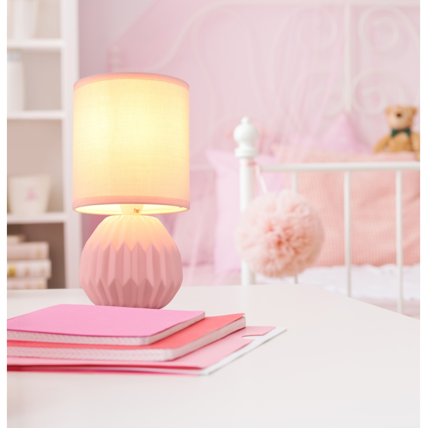 Globo - Bordlampe 1xE14/40W/230V rosa